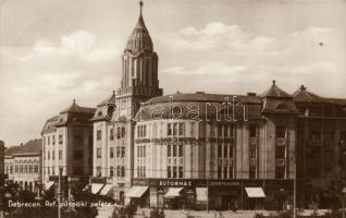 Debrecen Református Püspöki palota az Otthon Tejcsarnokkal és Bottó Kornél bútorházával