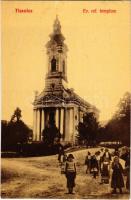 Tiszolc, Tisovec; Evangélikus templom. W. L. 706. / Lutheran church (vágott / cut)