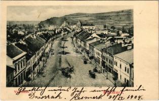 1904 Késmárk, Kezmarok; Vár utca, üzletek / street view, shops (r)