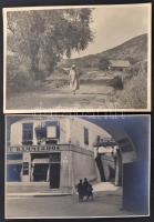 cca 1930 Vegyes városképek, tájképek, hegyek, havas erdő, rétek, stb., kb. 141 db, főként 17,5×12,5 ...