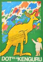 1980 Molnár Gyula (1946-): Dot és a kenguru, ausztrál rajzfilm plakát, hajtásnyommal, 57x40 cm