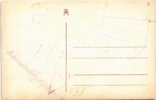 1917 Budapest XVI. Rákosszentmihály, strand fürdőzőkkel. photo