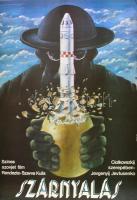 1980 Fodor Attila (1952-) Szárnyalás, szovjet, film plakát, MOKÉP, 55x39 cm