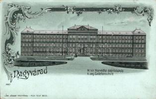 Nagyvárad military school litho