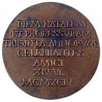 Csíkszentmihályi Róbert (1940-) 1994. "Flerkó Béla "öntött Br emlékérem. "BÉLAE FLERK...