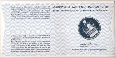 2000. MABÉOSZ sorszámozott érmés boríték "Az Államalapítás ezeréves emlékére - Szent István&quo...