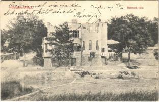 1910 Balatonaliga, Aliga (Balatonvilágos), Rauszek villa. Novák Jenő kiadása