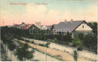 1908 Balatonvilágos, Balaton-Világos; Felső villasor. Tóth és Szentmiklóssy kiadása