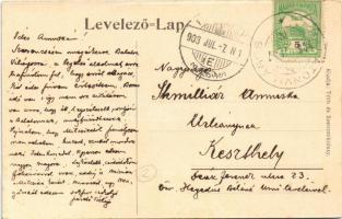 1908 Balatonvilágos, Balaton-Világos; Felső villasor. Tóth és Szentmiklóssy kiadása