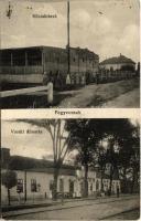 1914 Fegyvernek, Közraktárak, Vasútállomás (fa)