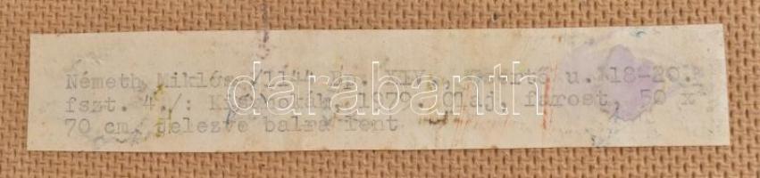 Csepeli Németh Miklós (1934-2012): Szőke lányok. Olaj, karton, jelzett és datált (79. XI. 19), hátol...