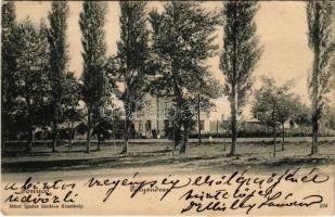 1904 Fonyód, Pályaudvar, vasútállomás. Mérei Ignác kiadása (kis szakadás / small tear)