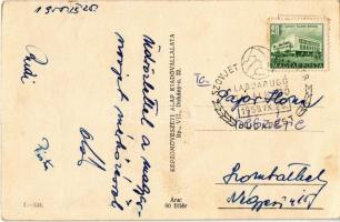 Budapest XIV. Népstadion, foci. Képzőművészeti Alap Kiadóvállalat / football match at the People...