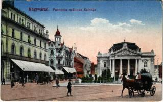 Nagyvárad, Oradea; Pannonia szálloda, színház. Boros Jenő kiadása / hotel, theatre (EK)