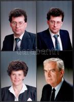 8 db színészeket ábrázoló fotó, 18×13 cm