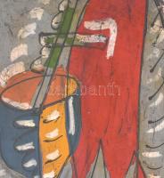 Bohumil Samuel Kečíř (1904-1987): Csendélet. Olaj, karton, jelzett. Fa keretben. 90×60 cm / Bohumil ...