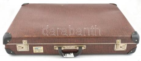 Robotron Reiss Technobox II mérnöki utazó rajzasztal/rajzgép, kb. 51x67 cm. Eredeti vulkánfíber bőrö...