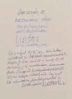 Matzon Ákos (1945-): Űresedés 12, 1996. Akril, olaj, karton, jelzett. Hátoldalán is jelzett és datál...