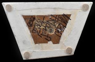 Matzon Frigyes (1909-1986): Vertikalitás (akt torzó), 1967-68 körül. Gipsz, fa talapzaton. Jelzés né...