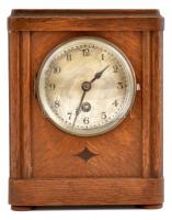 Junghans asztali óra. Ingajáratos. Kulccsal, Működik. 16x21 cm