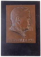 Edvi Illés György (1911-1991) 1937. ifj. Joó Gyula Br plakett (105x138mm) fa alapon. (140x200 mm) T:2