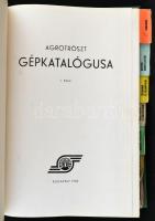 Vadas Ervin, Juhos László (szerk.): Agrotröszt gépkatalógusa. I. kötet. Bp., 1974, Agrotröszt. 639p....