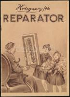 Kriegner-féle Reparator, reklámos tájékoztató prospektus Pólya Tibor grafikájával, jó állapotban, 15p