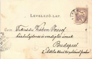 1900 Szatmárnémeti, Szatmár, Satu Mare; Római katolikus és református főgimnázium, Spitz S. és Társa...