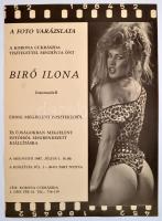 Bíró Ilona (Ica) fotómodell kiállítási plakát 31x43 cm