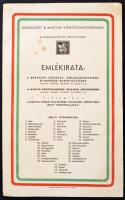 1937 Igazságot a magyar kőművesmestereknek! A kőművesmesteri kar trianoni sorsa, irredenta kiadvány, kissé foltos