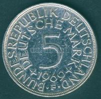 NSZK 1969F 5M Ag T:3 kis ph.