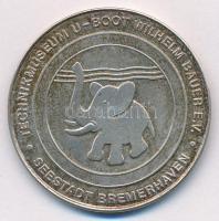 NSZK DN Bremerhaveni Technikai Múzeum jelzetlen Ag emlékérem (18,84g/38mm) T:1- patina GFR ND Technikmuseum, Bremerhaven Ag medallion without hallmark (18,84g/38mm) C:AU patina