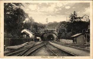 1936 Chocen, Tunel / railway tunnel (Rb)