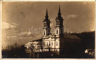 1933 Máriaradna, Radna (Lippa, Lipova); Szent Ferenciek temploma és kolostora / Franciscan church and monastery. D. Steinitzer photo (EK)