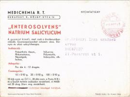 1949 "Enterosolvens" Natrium salicylicum a polyarthritis rheum, rheumatismus, ischias neur...