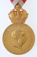 1890. "Ferenc József Bronz Katonai Érdemérem" aranyozott Br kitüntetés a katonai érdemkere...