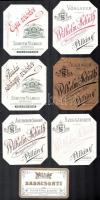 12 db Schuth Vilmos Villány, cs.. és kir. udvari szállító, boros címke, 1900 körül / Wilhelm Schuth Willand (Villány), k. u. k. Hoflieferant, wine labels, 13 pcs