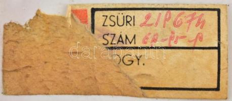 Retró iparművész mázas kerámia kaspó, jelzés nélkül, a belsejében máz alatti repedésekkel, m: 8 cm, ...