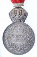 1890. "Ferenc József Ezüst Katonai Érdemérem" peremen jelzett Ag kitüntetés a katonai érde...