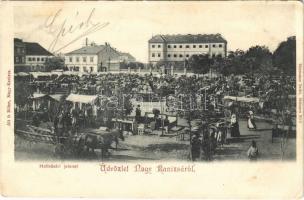 1904 Nagykanizsa, Heti vásár, piac. Alt & Böhm (EK)
