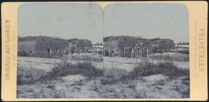 1903 Temesvár, sáncok lerombolása, sztereófotó, 8,5×17,5 cm / Timisoara, stereo photo