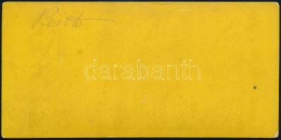 cca 1870 Budapest, Tabán és kilátás a Budai Várra, sztereófotó, 8,5×17 cm