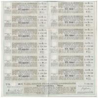 Budapest 1917. "A Magyar Korona országai 6%-al kamatozó járadékkölcsön" államadóssági kötv...