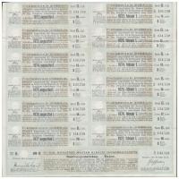 Budapest 1917. "A Magyar Korona országai 6%-al kamatozó járadékkölcsön" államadóssági kötv...