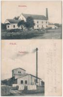 1913 Pilis, Téglagyár, gőzmalom