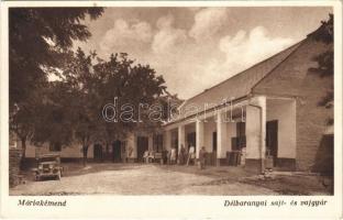 Máriakémend, Délibaranyai sajt- és vajgyár, automobil. Keszler Ádám kiadása