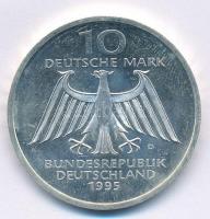 Németország 1995D 10M Ag "150 éve született Wilhelm Conrad Röntgen - 100 éves az Röntgen-sugár&...