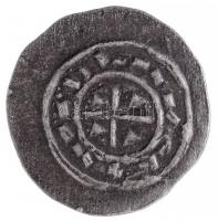 1095-1116. Denár Ag "Kálmán, eggyel több szigla" (0,40g) T:1- / Hungary 1095-1116. Denar A...