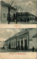 1910 Torontálvásárhely, Develák, Debelják, Debeljaca; Piac tér, Milan J. és Társa, Krausz Ignác fia üzlete / street view, shops (fl)