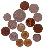 Svájc 17db-os vegyes érme tétel, közte 1963. 1/2Fr Ag, 1980. 2Fr Cu-Ni T:vegyes Switzerland 17pcs of mixed coin lot, with 1963. 1/2 Franc Ag, 1980. 2 Francs Cu-Ni C:mixed
